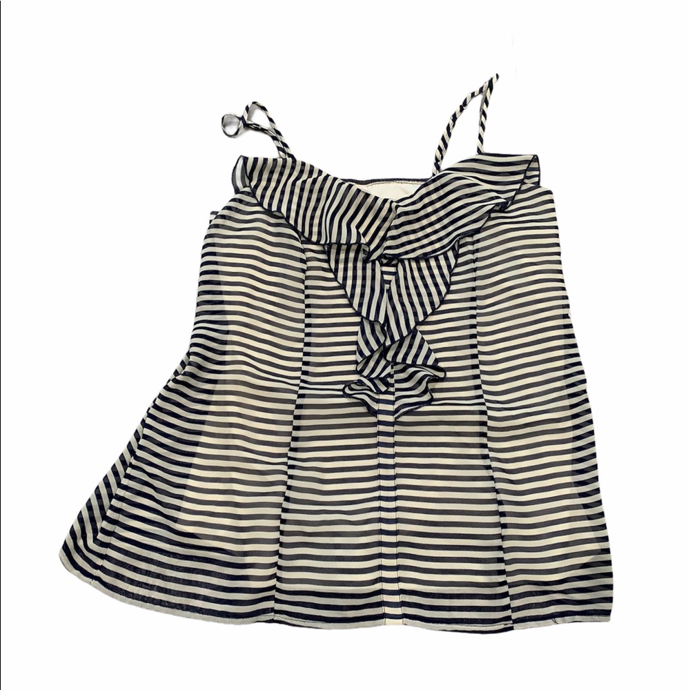 Spaghetti strap striped blouse